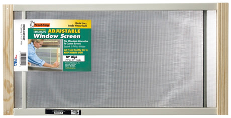 Frost King W.B. Marvin AWS1037 Window Screen, 10 in L, 21 to 37 in W