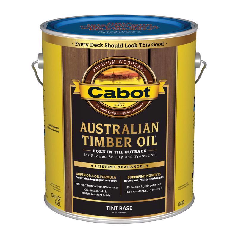 Cabot Australian Timber Oil Low VOC Transparent Tintable Base Australian Timber Oil 1 gal, Pack of 4