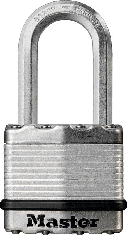 Master Lock Magnum Series M1XKADLF Padlock, 1-3/4 in W Body, Keyed Alike Key, 5/16 in Dia Shackle, 1-1/2 in H Shackle