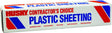 Poly-America CF0212-200C Painter's Sheeting, 2 mil Thick, 200 ft L, 12 ft W, Clear