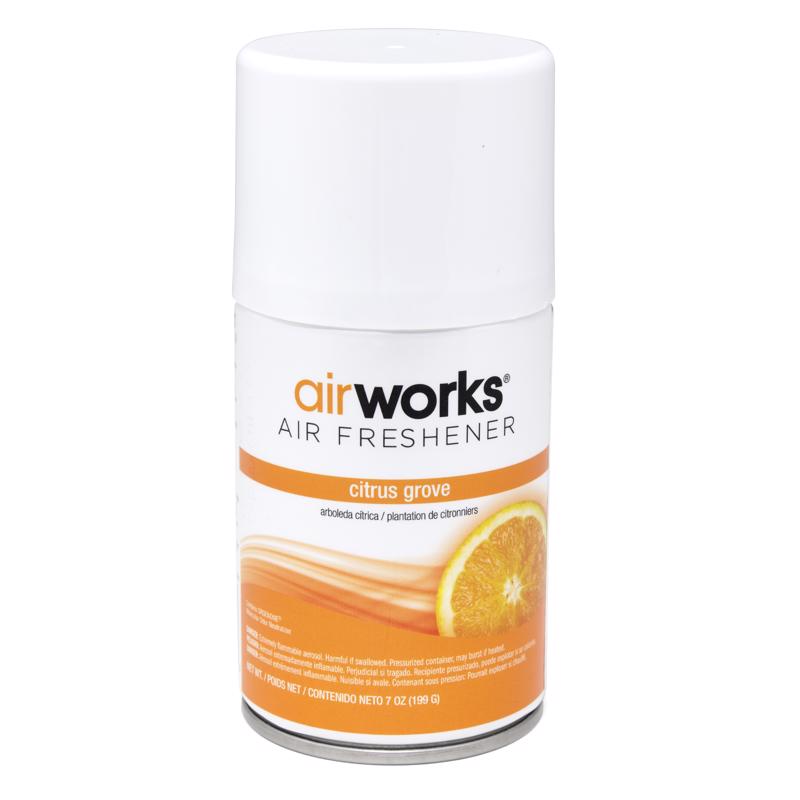 AirWorks Citrus Grove Scent Air Freshener 7 oz Aerosol 12 pk, Pack of 12