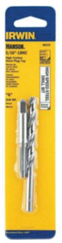 Irwin 80235 Tap and Drill Bit Set, HCS/HSS, 5/16-18 NC Tap