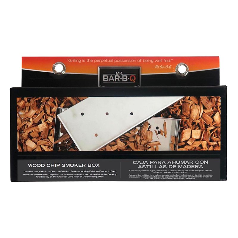 Mr. BAR-B-Q 02109Y Wood Chip Smoker Box, Stainless Steel