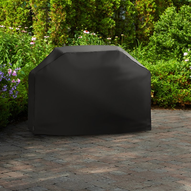 Mr. BAR-B-Q 07422NB Small/Medium Grill Cover, 20 in W, 45 in D, 60 in H, Polyester, Black