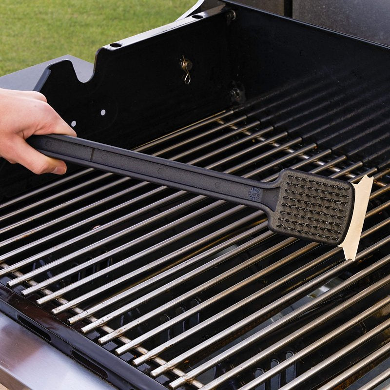 Mr. BAR-B-Q 60300Y Grill Brush, Stainless Steel Bristle, Stainless Steel Handle, 18 in L