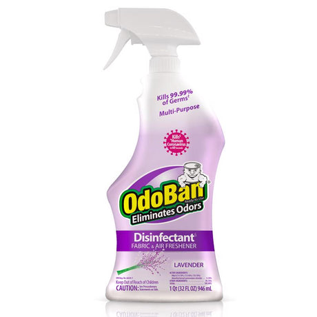 OdoBan Lavender Scent Disinfectant Fabric & Air Freshener 1 qt, Pack of 6