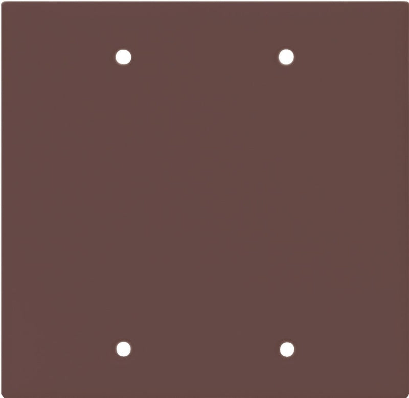 Eaton Cooper Wiring 2137 2137B-BOX Wallplate, 4-1/2 in L, 4.56 in W, 0.08 in Thick, 2 -Gang, Thermoset, Brown, Pack of 10