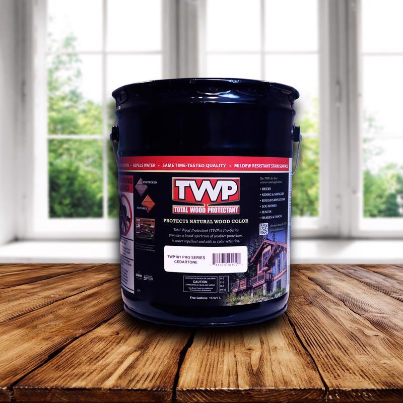 TWP 100 Series TWP-101-5 Wood Preservative, Cedartone, Liquid, 5 gal, Can