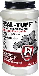 Hercules Real-Tuff 15615 Thread Sealant, 4 oz, Can, Paste, White