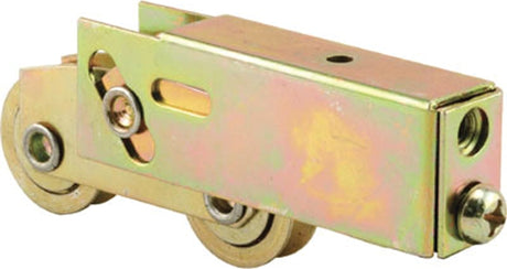 Prime-Line D 1735 Roller Assembly, 3-1/8 in L x 11/16 in W x 1-1/32 in H Dimensions, 1-1/4 in Dia Roller, Steel