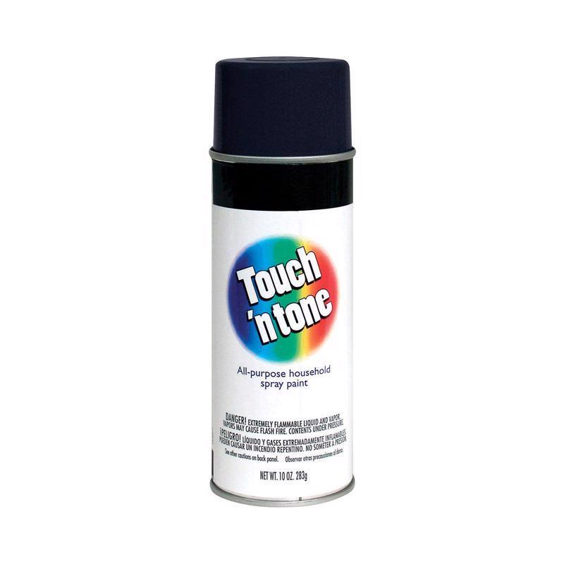 Rust-Oleum Touch n Tone Flat Black Spray Paint 10 oz, Pack of 6