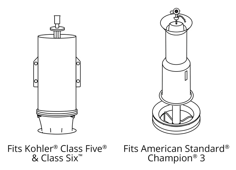 Korky 435BP Valve Seal Kit, Chlorazone Rubber, Red
