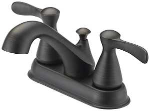 Boston Harbor F51B0010RW Lavatory Faucet, 1.2 gpm, 2-Handle, 3-Faucet Hole, Metal/Plastic, Venetian Bronze