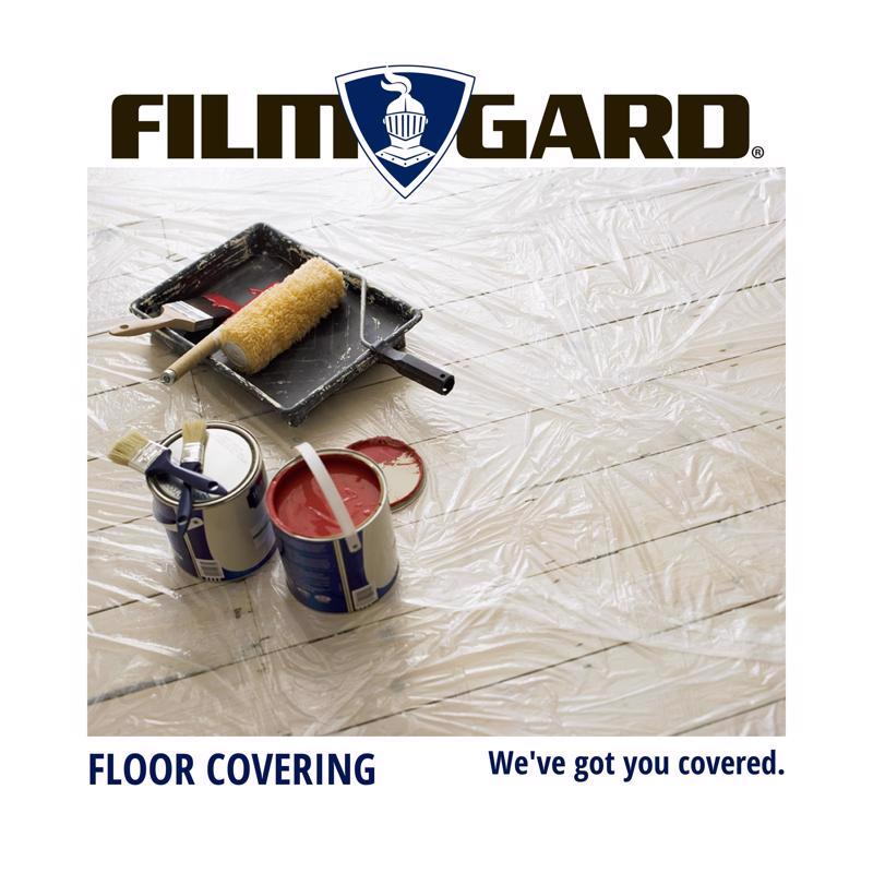 Film-Gard 9 ft. W X 12 ft. L X 1 mil Plastic Drop Cloth 1 pk