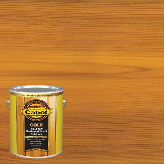 Cabot Gold Satin Sun-Drenched Oak Deck Varnish 1 gal, Pack of 4