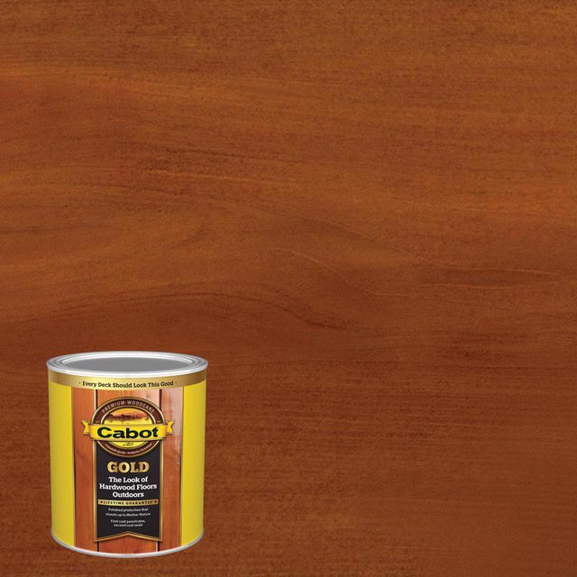 Cabot Gold Satin Sunlit Walnut Deck Varnish 1 qt, Pack of 4