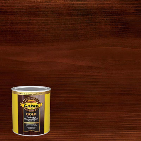 Cabot Gold Satin Moonlit Mahogany Deck Varnish 1 qt, Pack of 4