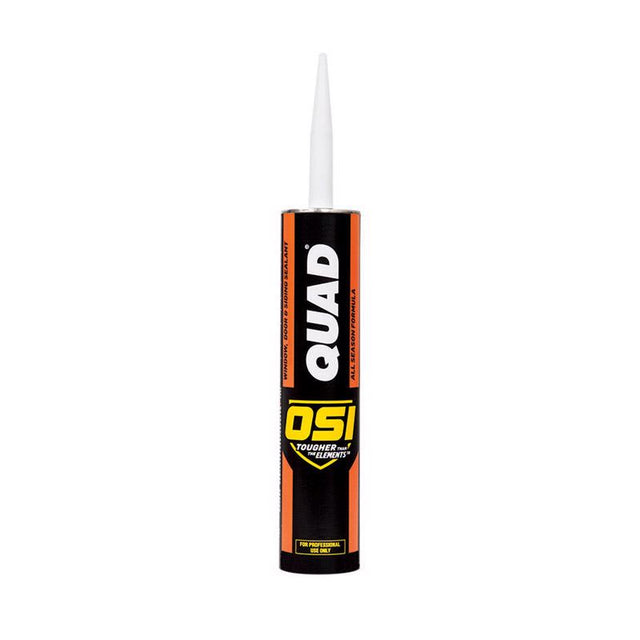 OSI Quad Bronze Elastomeric Polymers Door/Siding/ Window Sealant 10 oz, Pack of 12