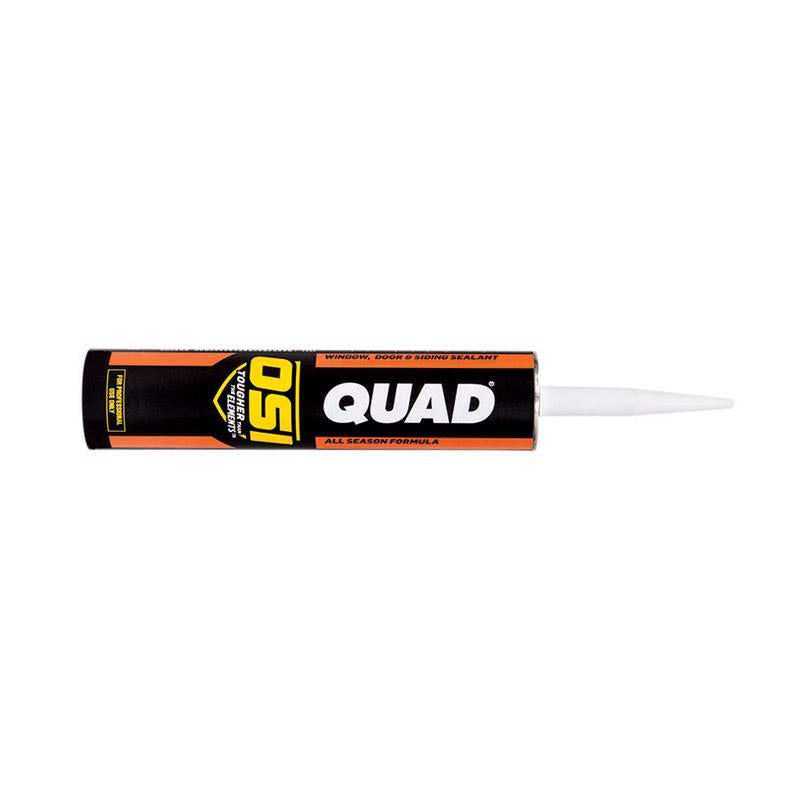 OSI Quad Bronze Elastomeric Polymers Door/Siding/ Window Sealant 10 oz, Pack of 12