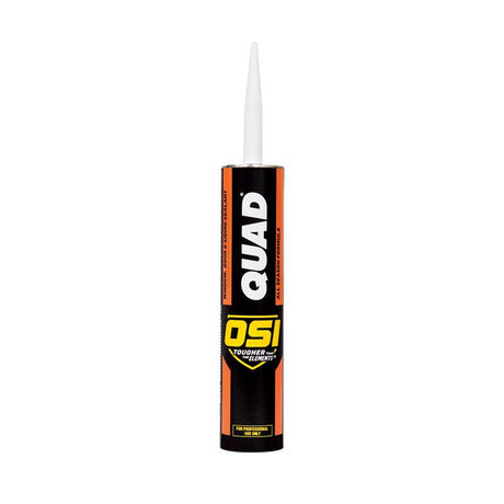 OSI Quad Clay Elastomeric Polymers Door/Siding/ Window Sealant 10 oz, Pack of 12