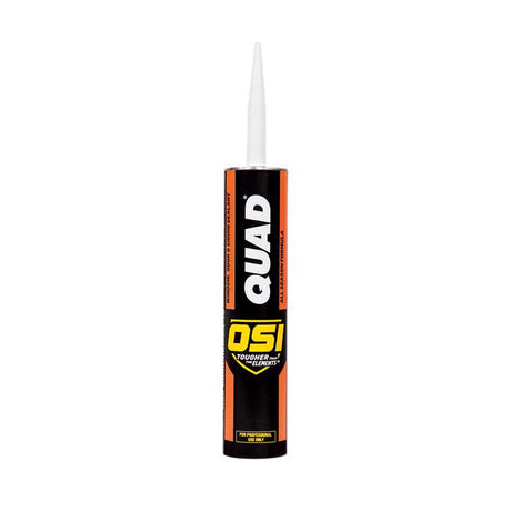 OSI Quad Black Elastomeric Polymers Door/Siding/ Window Sealant 10 oz, Pack of 12