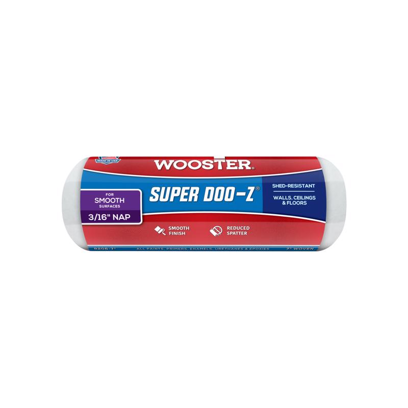 Wooster Super Doo-Z Fabric 7 in. W X 3/16 in. Regular Paint Roller Cover 1 pk, Pack of 12