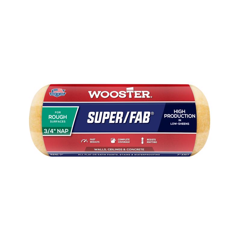 Wooster Super/Fab Knit 7 in. W X 3/4 in. Regular Paint Roller Cover 1 pk, Pack of 12