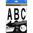 HILLMAN 3 in. Black Vinyl Self-Adhesive Letter and Number Set 0-9, A-Z 100 pc, Pack of 6