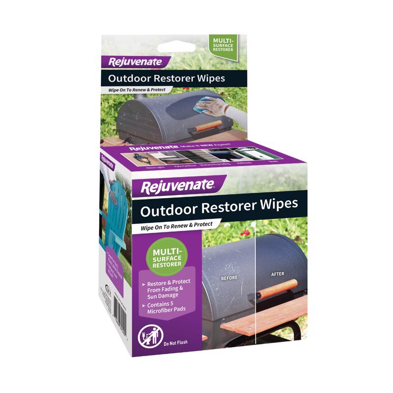 Rejuvenate Microfiber Restorer Wipe 4 in. W X 4 in. L 5 pk