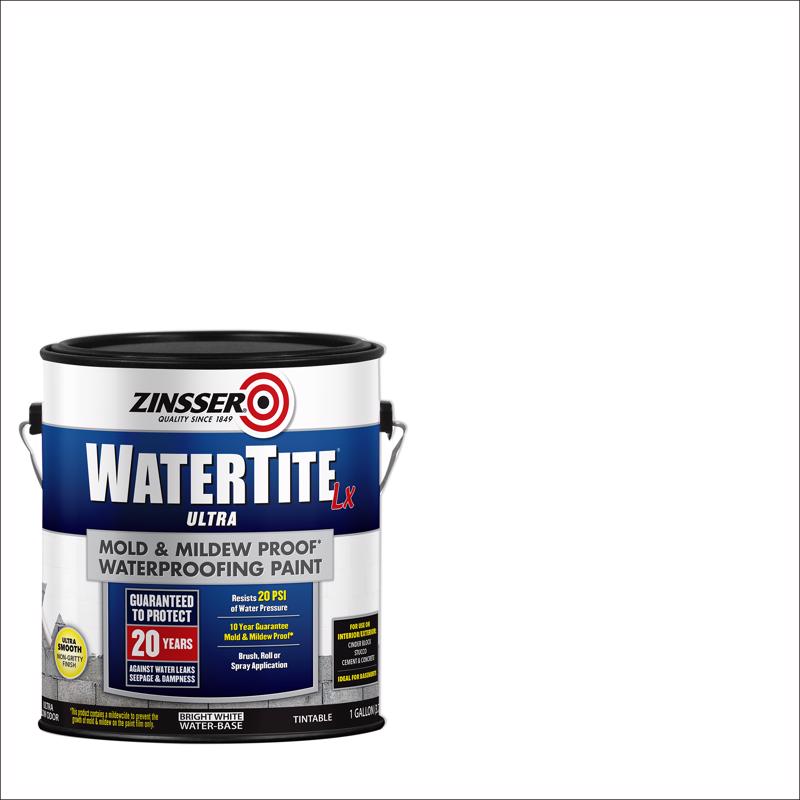 Zinsser WaterTite White Smooth Waterproofing Paint 1 gal, Pack of 2