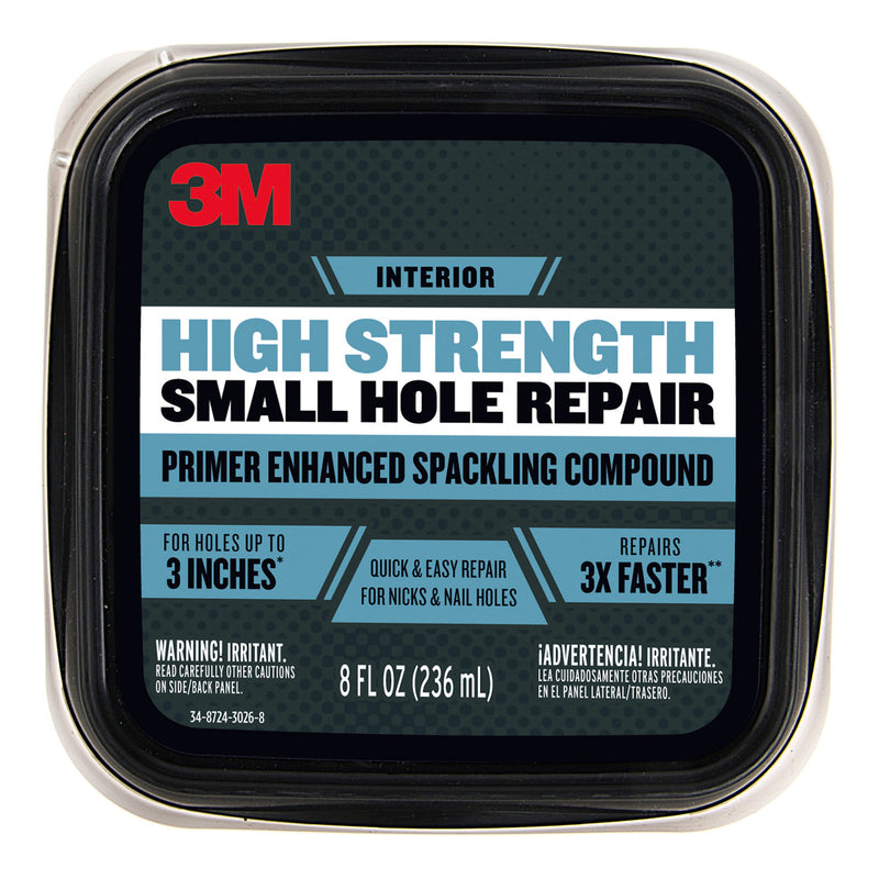 3M Patch Plus Primer Ready to Use White Spackling Compound and Primer in One 8 oz, Pack of 6