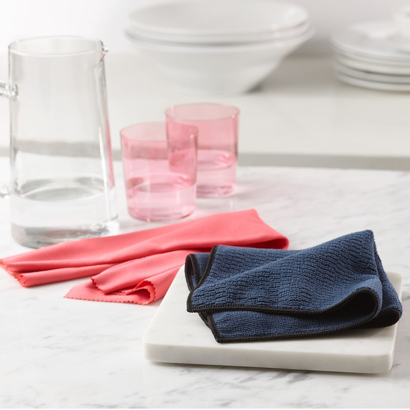 e-cloth 10635 Granite and Stone Cleaning Cloth Kit, 12-1/2 in L, 12-1/2 in W, Polyamide/Polyester