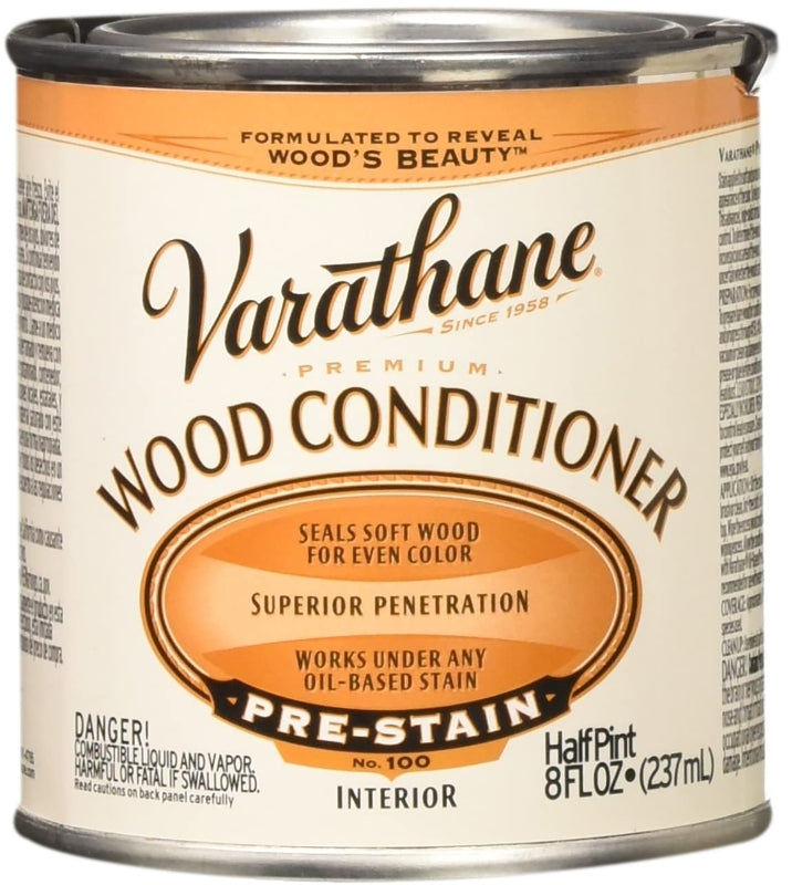 Varathane 211776 Wood Conditioner, Clear, Liquid, 0.5 pt Can