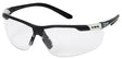 Safety Works SWX00255 Safety Glasses, Clear Lens, Black Frame, Anti-Fog Lens, Width Adjustable, Semi-Rimless Frame