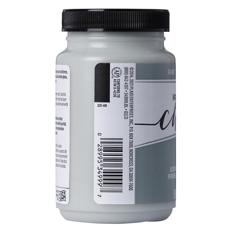 Plaid FolkArt Flat Chalky Finish Sage Hobby Paint 8 oz, Pack of 3