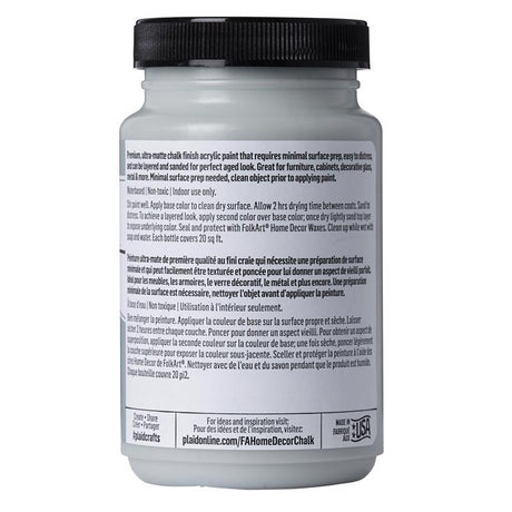 Plaid FolkArt Flat Chalky Finish Sage Hobby Paint 8 oz, Pack of 3