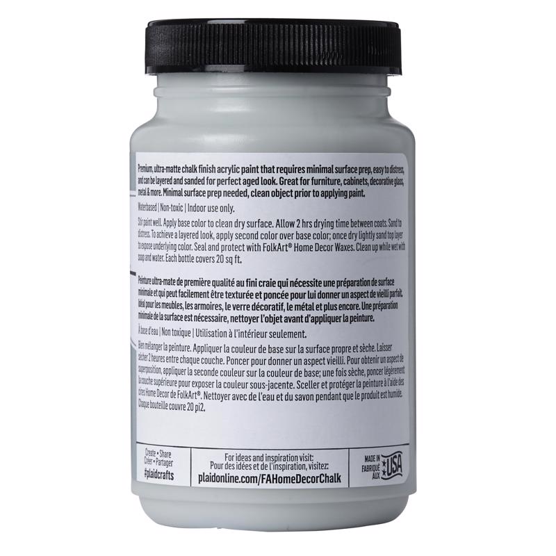 Plaid FolkArt Flat Chalky Finish Sage Hobby Paint 8 oz, Pack of 3