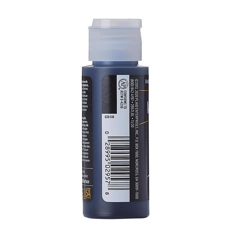Plaid FolkArt Satin Pure Black Hobby Paint 2 oz, Pack of 3