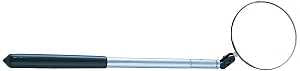 General 70557 Inspection Mirror, Round Mirror, 2-1/4 in Dia Mirror, Glass Mirror, 14-3/4 in OAL