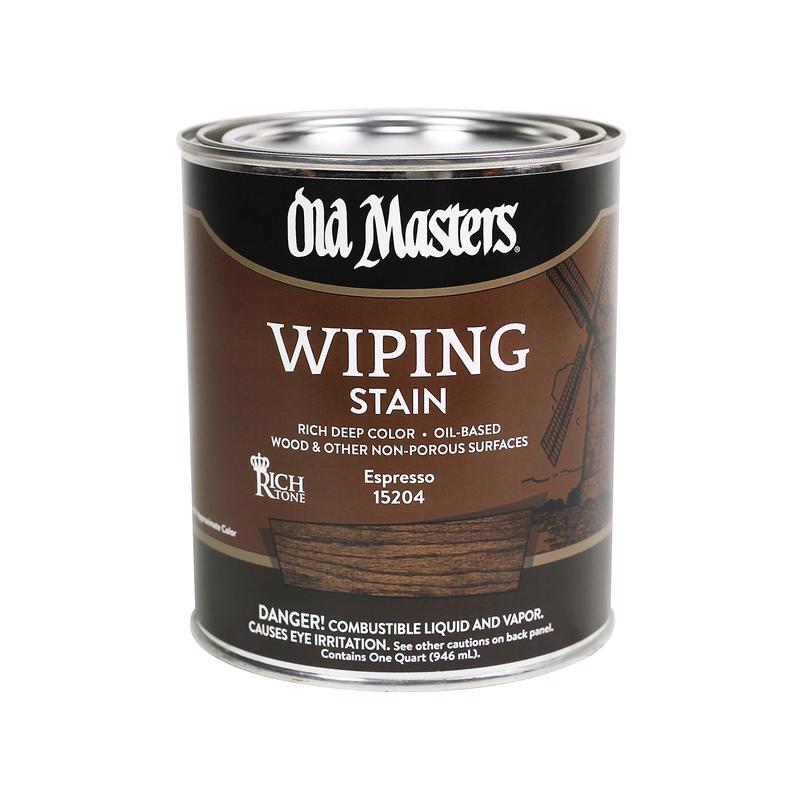 Old Masters Semi-Transparent Espresso Oil-Based Wiping Stain 1 qt