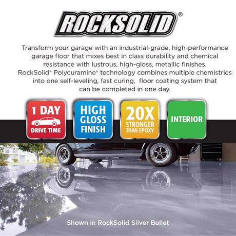 Rust-Oleum RockSolid High-Gloss Brilliant Blue Garage Floor Coating Kit 70 oz, Pack of 2