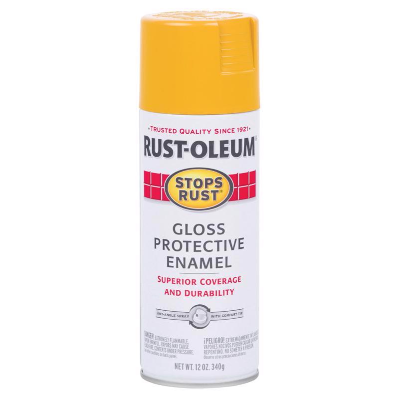 Rust-Oleum 298537 Rust Preventative Spray Paint, Gloss, Tuscan Sun, 12 oz, Can, Pack of 6