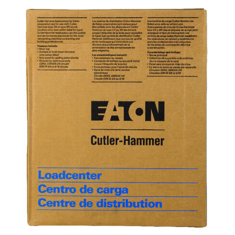 Eaton 125 amps 120/240 V 4 space 4 circuits Surface Mount Main Lug Load Center
