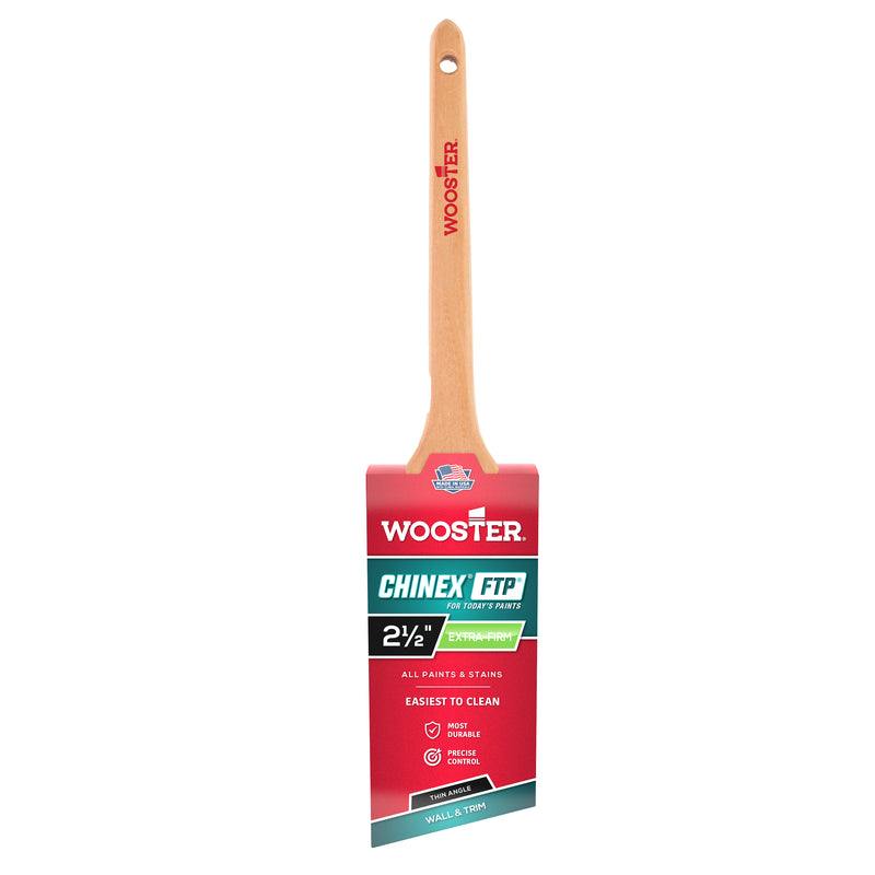 Wooster 2-1/2 in. Extra Firm Thin Angle Paint Brush, Pack of 6