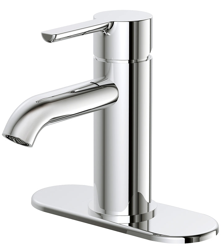 Boston Harbor FS6A0128CP Lavatory Faucet, 1.2 gpm, 1-Handle, 1 or 3-Faucet Hole, Metal/Plastics, Chrome