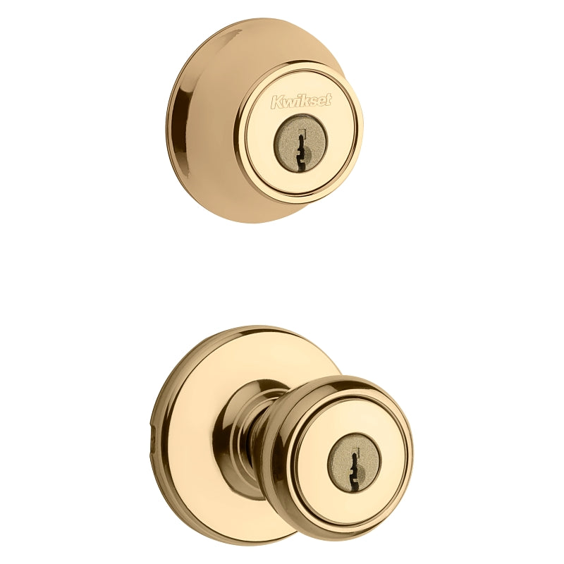 Kwikset 690T 3CP6ALRCSK6 Combination Lockset, Left, Right, Knob Handle, Tylo Design, 3 Grade