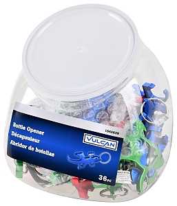 Vulcan JLWAOA30 Key Chain, Animal, Key Ring Ring, 7/8 in Dia Ring, Aluminum Case, Blue/Green/Red, Pack of 36