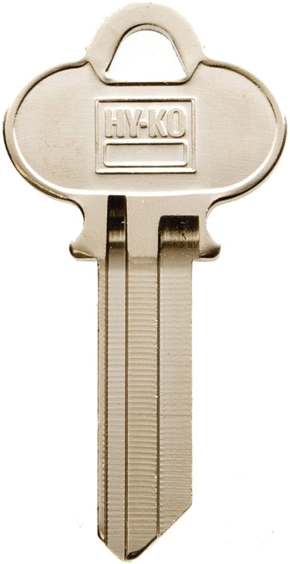 Hy-Ko 11010WK1 Key Blank, Brass, Nickel, For: Weslock Vehicle Locks, Pack of 10