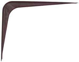 ProSource 21138CHO-PS Shelf Bracket, 65 lb/Pair, 6 in L, 5 in H, Steel, Chocolate, Pack of 20