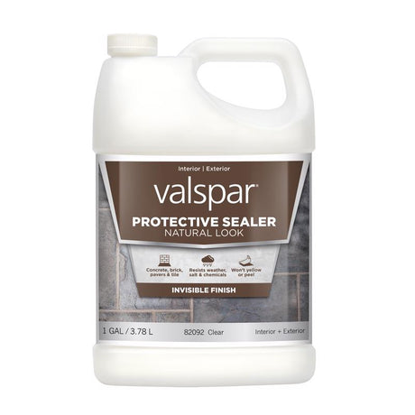 Valspar Natural Look Protective Sealer Clear Silicone Natural Sealer 1 gal, Pack of 4